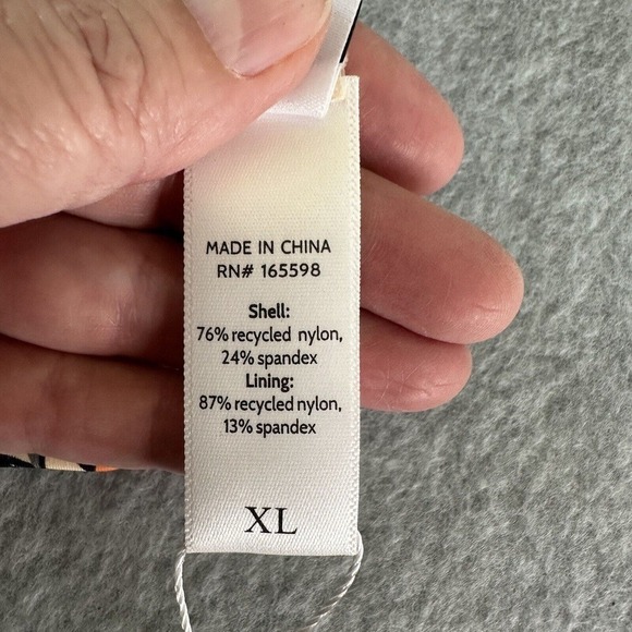 Andie Swimwear The Caicos Top Women Sz XL Triangle Bikini Limited Edition Print - Picture 8 of 13